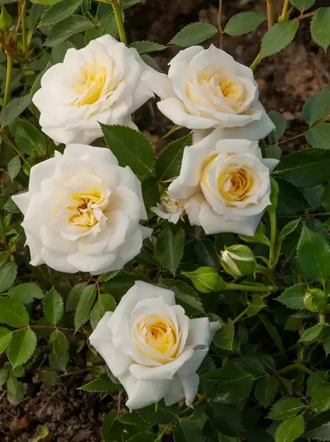 Mini Rose (Rosa) 'Honeymilk®'